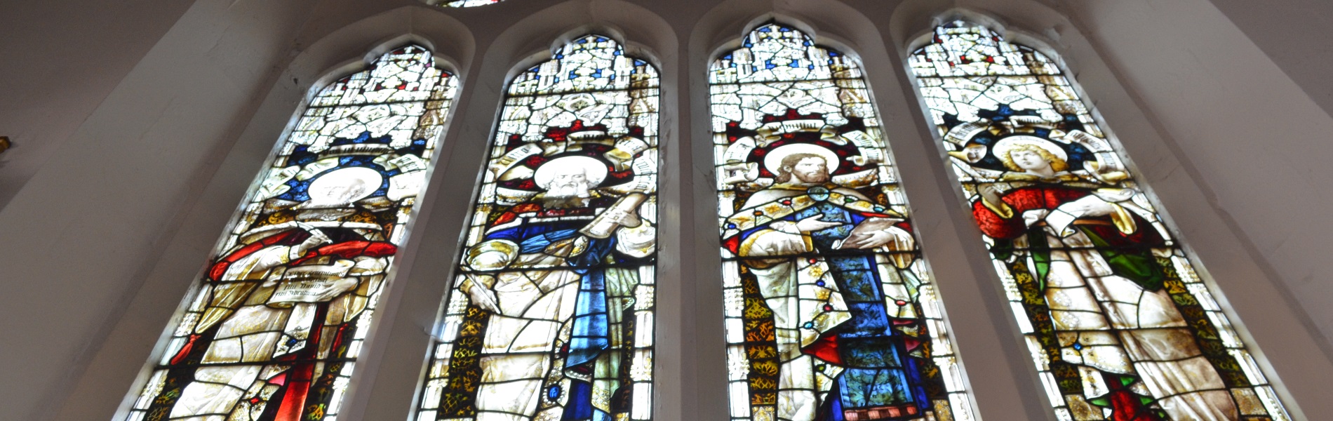 West window in chapel, in memory of Canon William Quennell